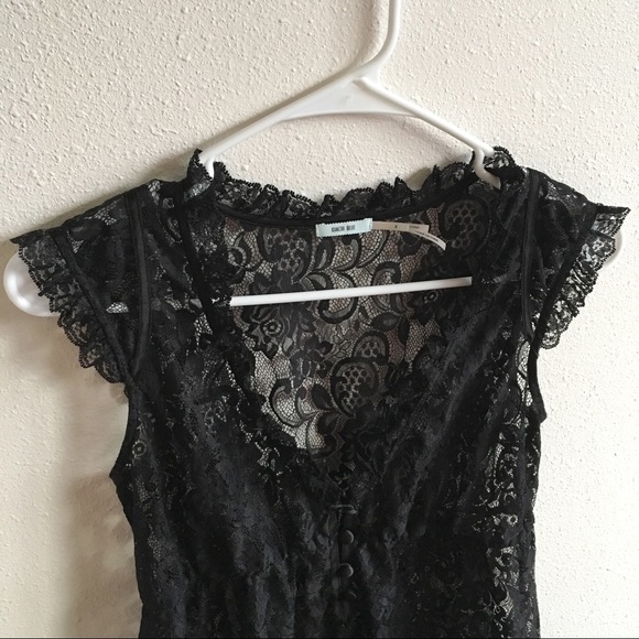 Kimchi Blue Urban Outfitters Black Lace Vest* - Picture 2 of 6
